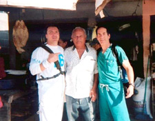 Dr's Fields And Cavalino With The Owner Of A Local Market