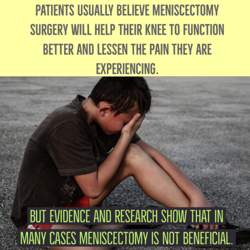 Meniscectomy