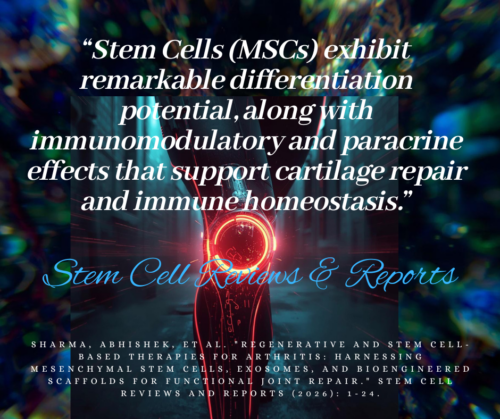 Knee Arthritis.stems.stem Cell Reviews.2026